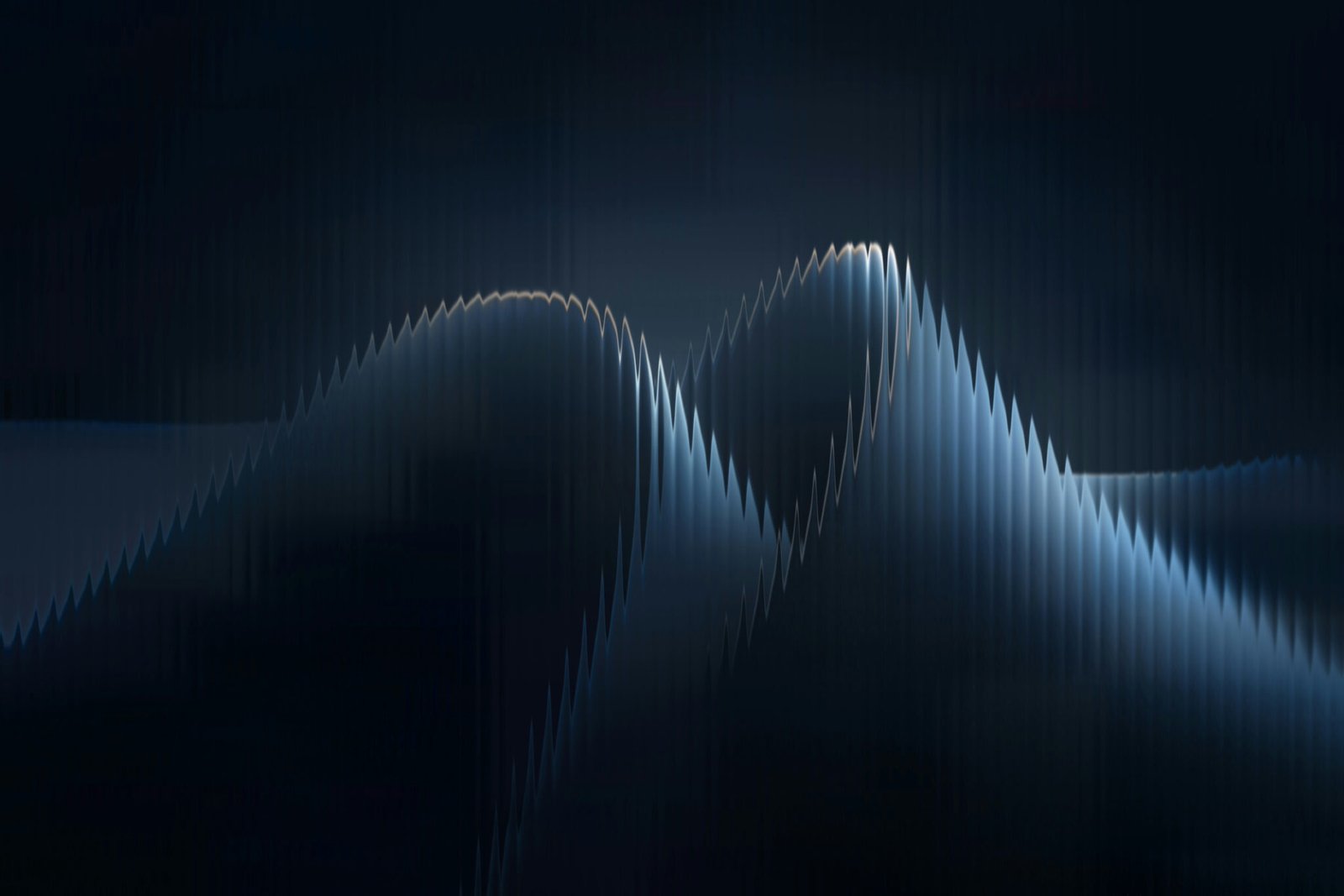Dark abstract wave landscape background for the Nova Capital Consulting Mission and Values hero